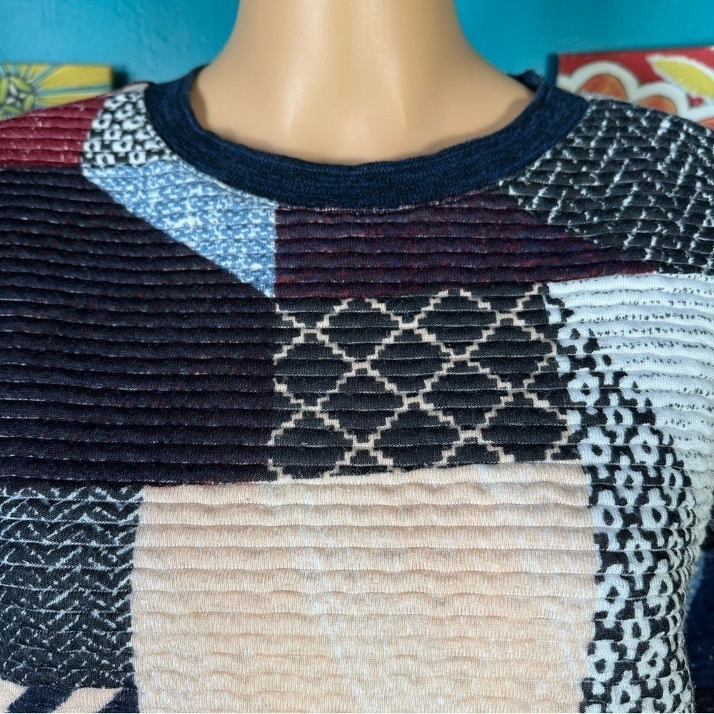Zara Trafaluc Sweater Fall Winter Collection Patchwork - Picture 2 of 7
